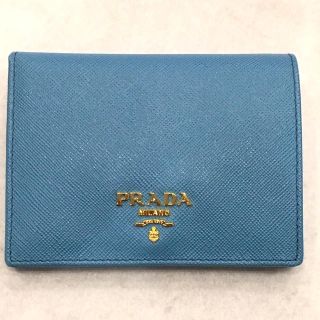 プラダ(PRADA)の美品プラダ✨サフィアーノ メタル 二つ折り財布(財布)
