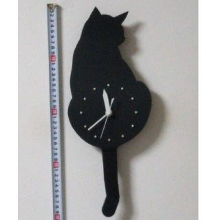 黒ネコ（時計）(猫)