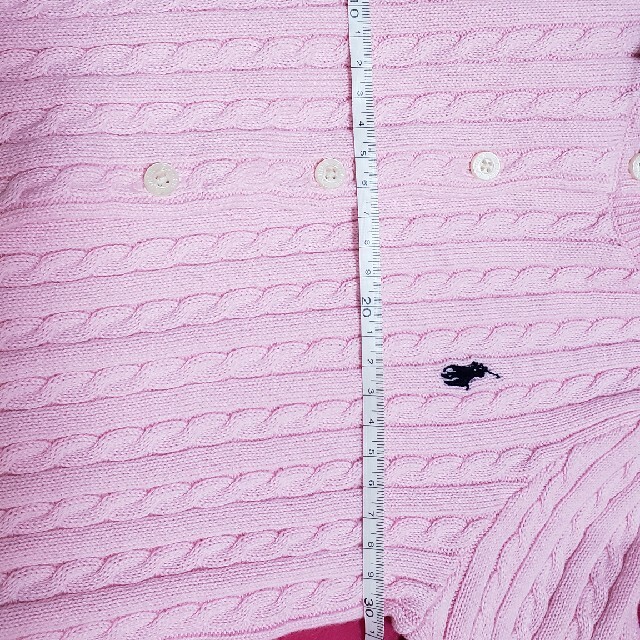 Ralph Lauren(ラルフローレン)のRALPH LAUREN　カーディガン　ピンク キッズ/ベビー/マタニティのキッズ服女の子用(90cm~)(カーディガン)の商品写真