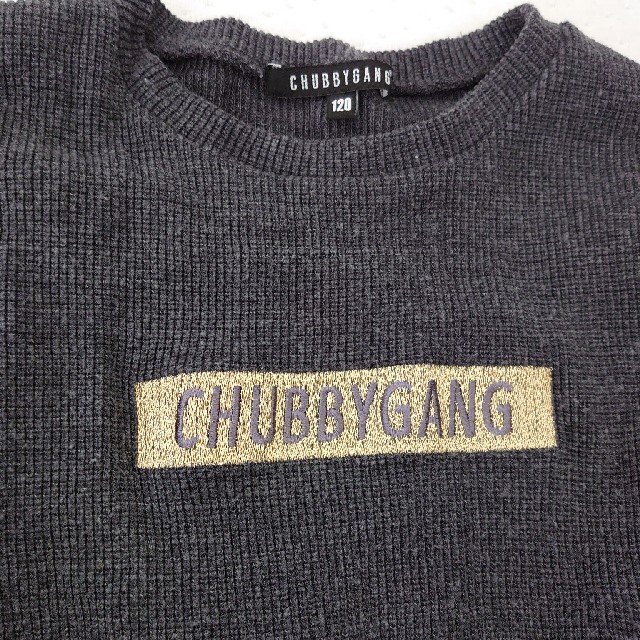 CHUBBYGANG(チャビーギャング)の「専用」CHUBBY GANG コットンニット トレーナー 120 2枚セット キッズ/ベビー/マタニティのキッズ服男の子用(90cm~)(Tシャツ/カットソー)の商品写真