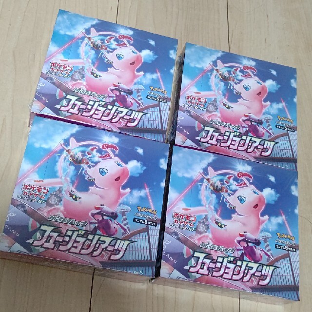 最安値 ポケモンカード フュージョンアーツ 4BOX