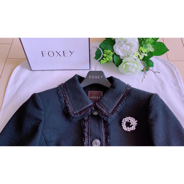 FOXEY 高級ウールジャケット40 超美品 Rene テーラードジャケット