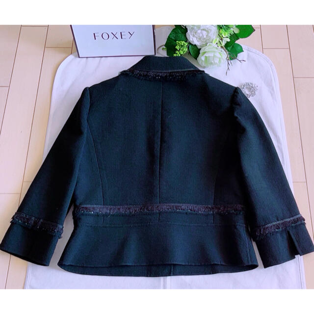 FOXEY 高級ウールジャケット40 超美品 Rene テーラードジャケット
