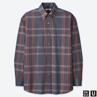 ユニクロ(UNIQLO)のユニクロU ワイドフィットチェックシャツ(シャツ)