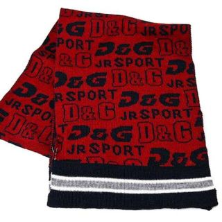 ディーアンドジー(D&G)のD&G JUNIOR Jr マフラー レッド 子供用 サイズ2U(マフラー/ストール)