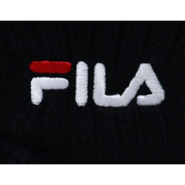 FILA(フィラ)のFILA フィラ ニット帽 つば付き オスロ 伸縮性あり★ブラック【新品】 レディースの帽子(ニット帽/ビーニー)の商品写真