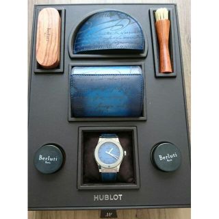 ウブロ(HUBLOT)のウブロ　クラシックフュージョン　ベルルッティ　スクリット　オーシャンブルー(腕時計(アナログ))