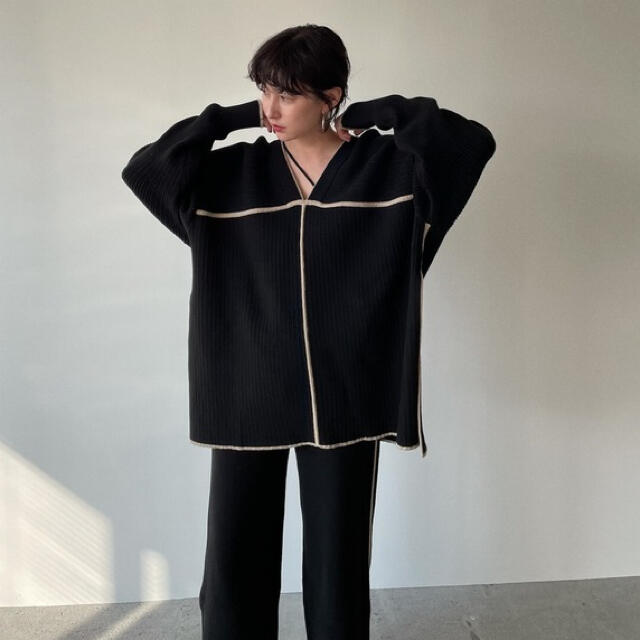 即完売 CLANE DOUBLE FACE LINE KNIT♡♡ 【あす楽対応】 www