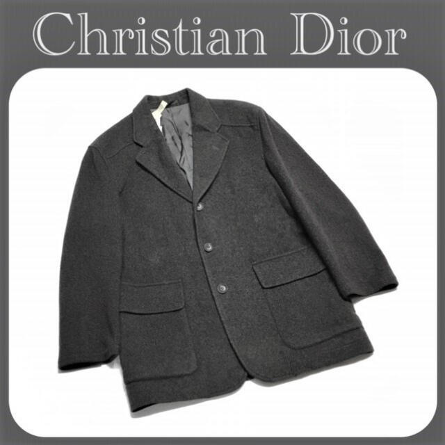 Christian Dior(クリスチャンディオール)の美品　ディオール 高級カシミヤ 秋冬テーラードジャケット L　RaLE43 メンズのジャケット/アウター(テーラードジャケット)の商品写真