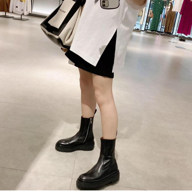 ZARA トラックソール　ブーツ