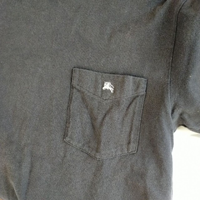 BURBERRY BLACK LABEL(バーバリーブラックレーベル)のバーバリーブラックレーベル半袖Tシャツ　ブラック メンズのトップス(Tシャツ/カットソー(半袖/袖なし))の商品写真