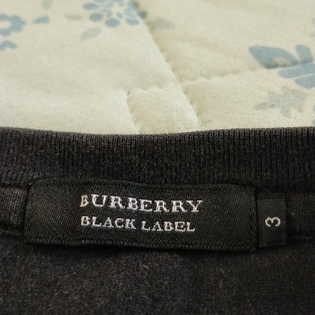 BURBERRY BLACK LABEL(バーバリーブラックレーベル)のバーバリーブラックレーベル半袖Tシャツ　ブラック メンズのトップス(Tシャツ/カットソー(半袖/袖なし))の商品写真