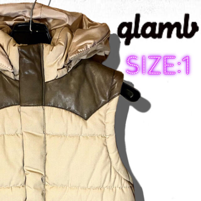 glamb(グラム)の【glamb（グラム）】フーテッド中綿ダウンベスト メンズのジャケット/アウター(ダウンベスト)の商品写真