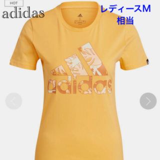 アディダス(adidas)の[新品未使用]adidas②レディースTシャツ★XLオレンジ(Tシャツ(半袖/袖なし))