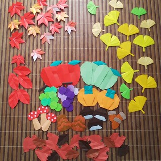 売り切れ❗️折り紙壁面飾り 秋の色々セット
