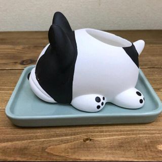 【フレンチブルドッグ】素焼き加湿器　新品・未使用(加湿器/除湿機)