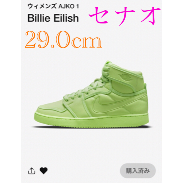 Billie Eilish NIKE WMNS JORDAN 1 KO AJKO