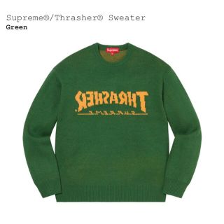 シュプリーム(Supreme)のMサイズ Green Supreme Thrasher Sweater(ニット/セーター)