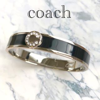 コーチ(COACH)のCOACH コーチ バングル ブレスレット　ブラック(ブレスレット/バングル)