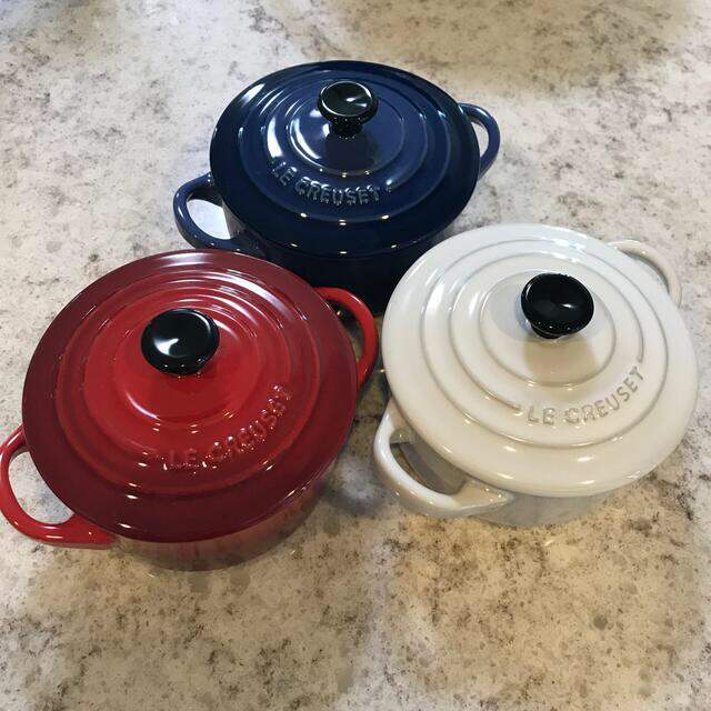 LE CREUSET ル・クルーゼ ミニココット 3個セット LE CREUSET ル・クルーゼ ミニココット3個セット - メルカリ