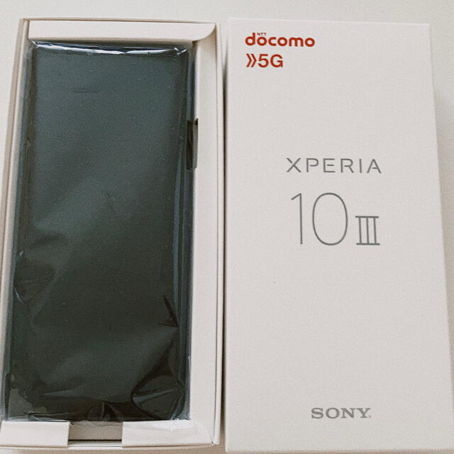 【ご予約品】 10 Xperia - Xperia Ⅲ ブラック　SIMフリー　SDカード付き SO-52B スマートフォン本体