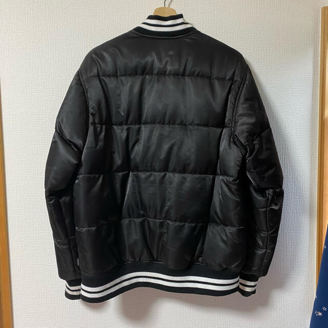 Supreme Script Varsity Puffy Jacket 黒S