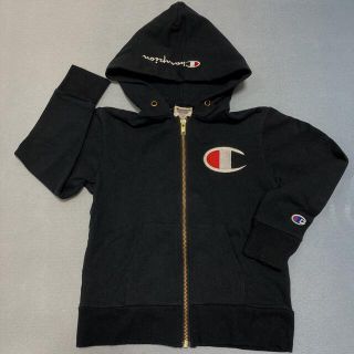 チャンピオン(Champion)のチャンピオン　パーカー　120 ブラック　 美品(ジャケット/上着)