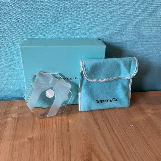 ティファニー(Tiffany & Co.)の【開封済・未使用】ティファニー　ペーパーウェイト　ブルーリボン　プレゼントBOX(置物)