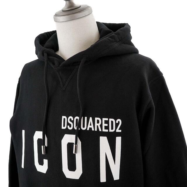 ニターによ】 DSQUARED2 - DSQUARED2 フーディー ブラック×ホワイト