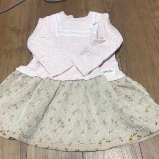 ビケット(Biquette)の新品　女児用　ワンピース　95サイズ(ワンピース)