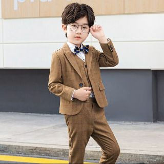 男の子フォーマルスーツ140・ブーツ（20.0〜20.5）セット(ドレス/フォーマル)