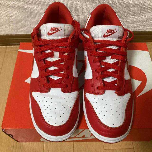 DUNK LOW SP  WHITE/UNIVERSITY RED 2