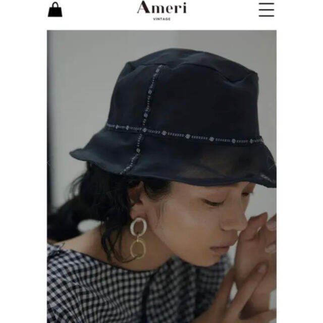 Ameri VINTAGE(アメリヴィンテージ)のAmeri アメリ シースルーハット レディースの帽子(ハット)の商品写真