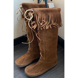 TAOS BOOTS made in USAスウェード　レディースブーツ23(ブーツ)