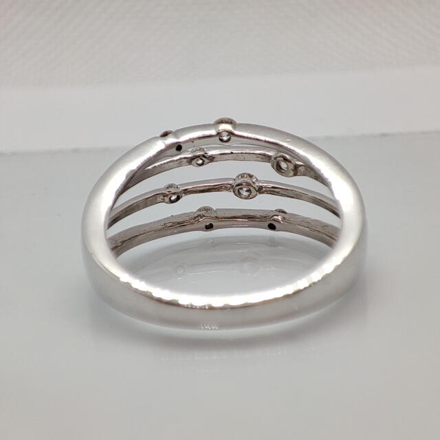 ※お値下げ不可 K18WG ダイヤ　リング　神楽坂宝石 レディースのアクセサリー(リング(指輪))の商品写真