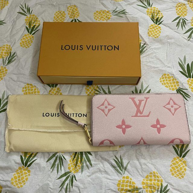 LOUIS VUITTON(ルイヴィトン)の長財布　ルイヴィトン　アンプラント ピンク　レザー レディースのファッション小物(財布)の商品写真