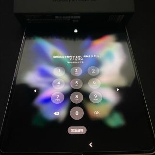 【中古】【使用期間2日】Galaxy Z fold3 5G 韓国版(スマートフォン本体)