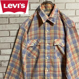 リーバイス(Levi's)の90s 古着 リーバイス  チェックシャツ ビッグシルエット ゆるだぼ(シャツ)