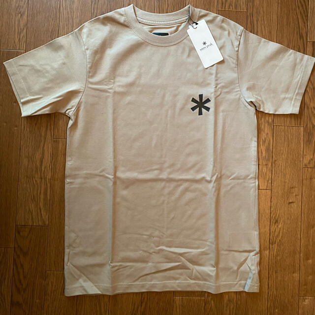 Snow Peak(スノーピーク)のスノーピーク　限定プリントロゴTシャツ　サイズ　XL  ベージュ メンズのトップス(Tシャツ/カットソー(半袖/袖なし))の商品写真