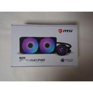 MSI MAG CORELIQUID 240R 簡易水冷 RGB CPUクーラー(PCパーツ)