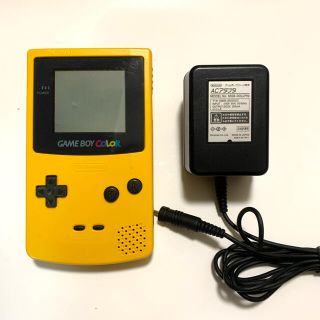 ゲームボーイ(ゲームボーイ)のGAME BOY COLOR ゲームボーイ カラー 黄色 イエロー ACアダプタ(携帯用ゲーム機本体)