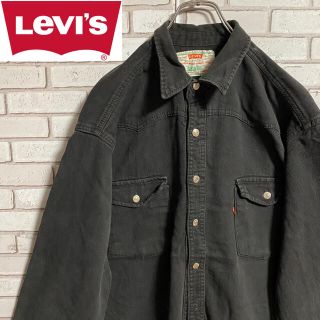 リーバイス(Levi's)の90s 古着 リーバイス  ブラックデニムシャツ ビッグシルエット ゆるだぼ(シャツ)