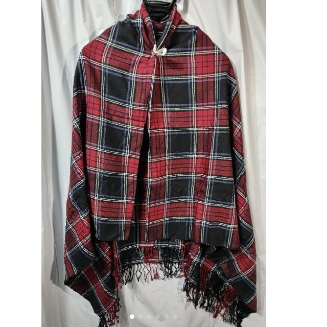 レディース未使用 shareef SILK TARTAN CHECK stole