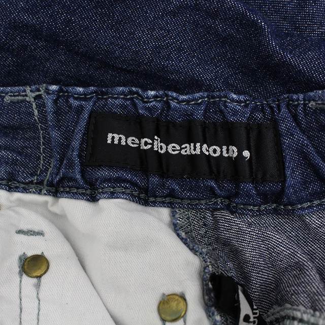 mercibeaucoup(メルシーボークー)のメルシーボークー lee 別注 デニムパンツ ジーンズ ワイド M 紺 ネイビー レディースのパンツ(デニム/ジーンズ)の商品写真