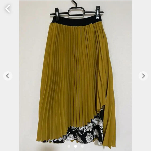LagunaMoon(ラグナムーン)のラグナムーン フラワープリント切替プリーツスカート レディースのスカート(ロングスカート)の商品写真