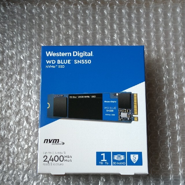 m.2 SSD 1TB（新品未開封）WDBlueシリーズ規格サイズ