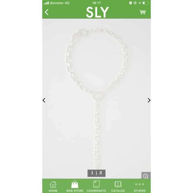 SLY(スライ)の3WAY CHAIN ACCESSORY  レディースのアクセサリー(ネックレス)の商品写真