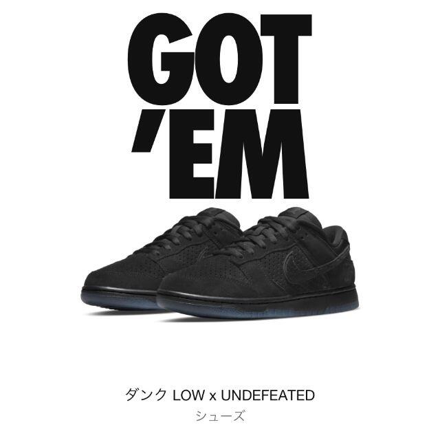 28.5cm 21AW NIKE UNDEFEATED DUNK LOW 5 O