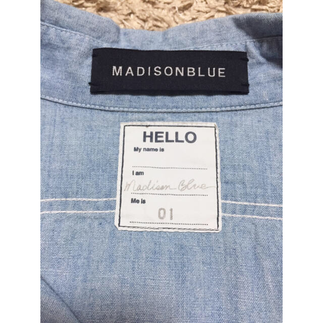 MADISONBLUE(マディソンブルー)のMADISON BLUE マディソンブルー シャンブレー ワークシャツ 01 レディースのトップス(シャツ/ブラウス(長袖/七分))の商品写真