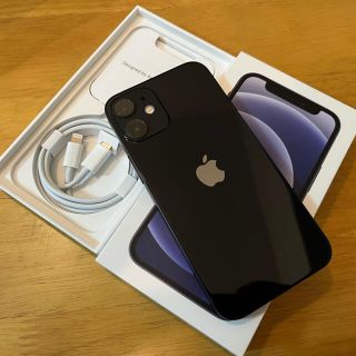 アップル(Apple)のiPhone 12 mini ブラック 64GB SIMロック解除済み(スマートフォン本体)